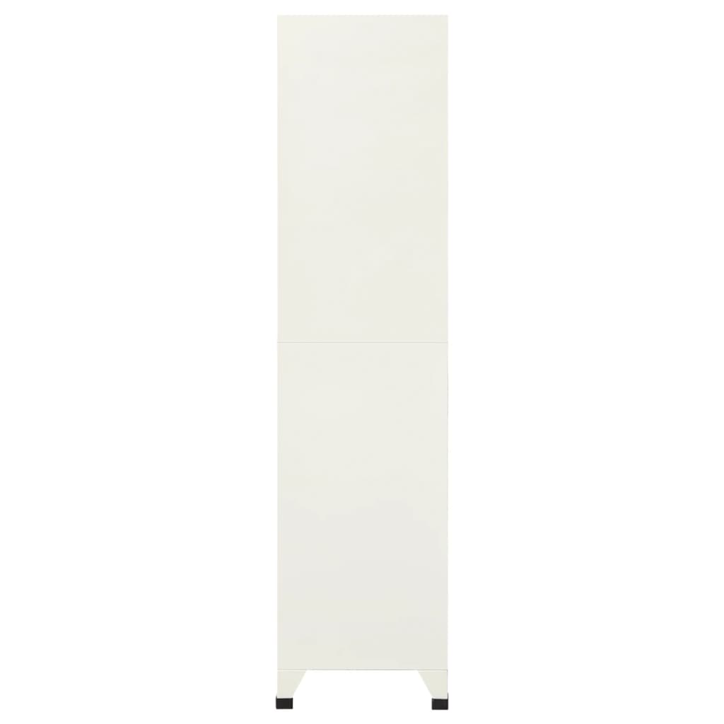 Armadietto con Serratura Grigio e Blu 90x45x180 cm in Acciaio - homemem39