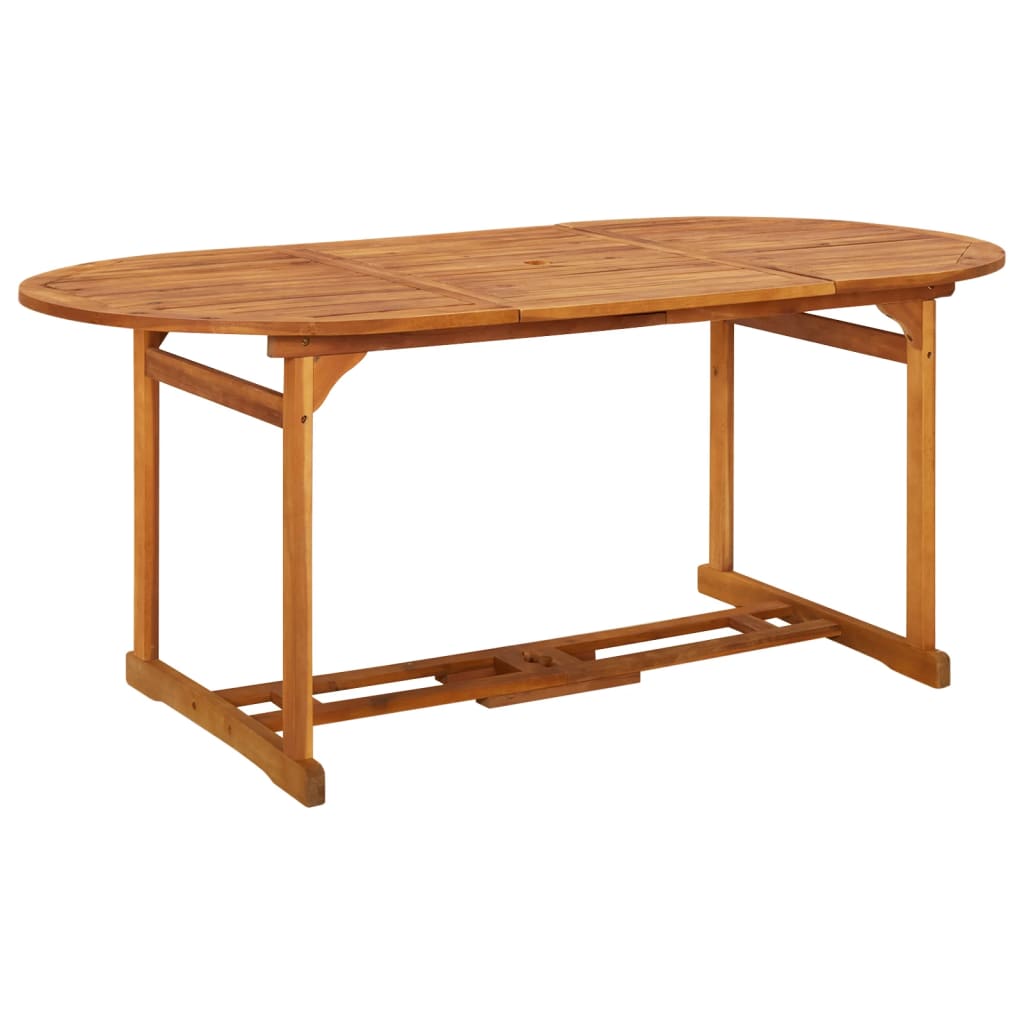 Set da Pranzo da Giardino 7pz 180x90x75cm Legno Massello Acacia - homemem39