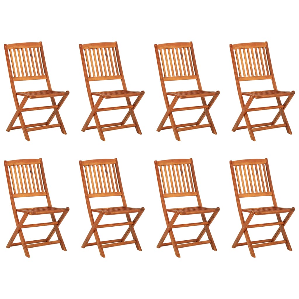 Set da Pranzo da Giardino 9pz 180x90x75cm Legno Massello Acacia - homemem39