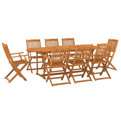 Set da Pranzo da Giardino 9 pz 220x90x75 cm Massello di Acacia - homemem39