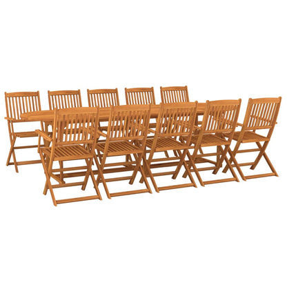 Set da Pranzo da Giardino 11 pz 280x90x75 cm Massello di Acacia - homemem39