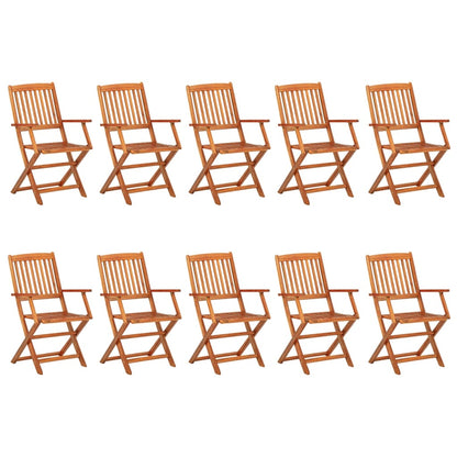 Set da Pranzo da Giardino 11 pz 280x90x75 cm Massello di Acacia - homemem39
