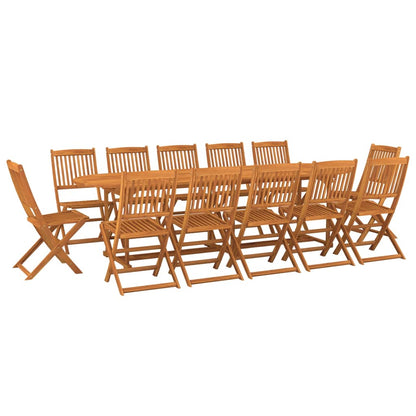 Set da Pranzo da Giardino 13 pz 280x90x75 cm Massello di Acacia - homemem39