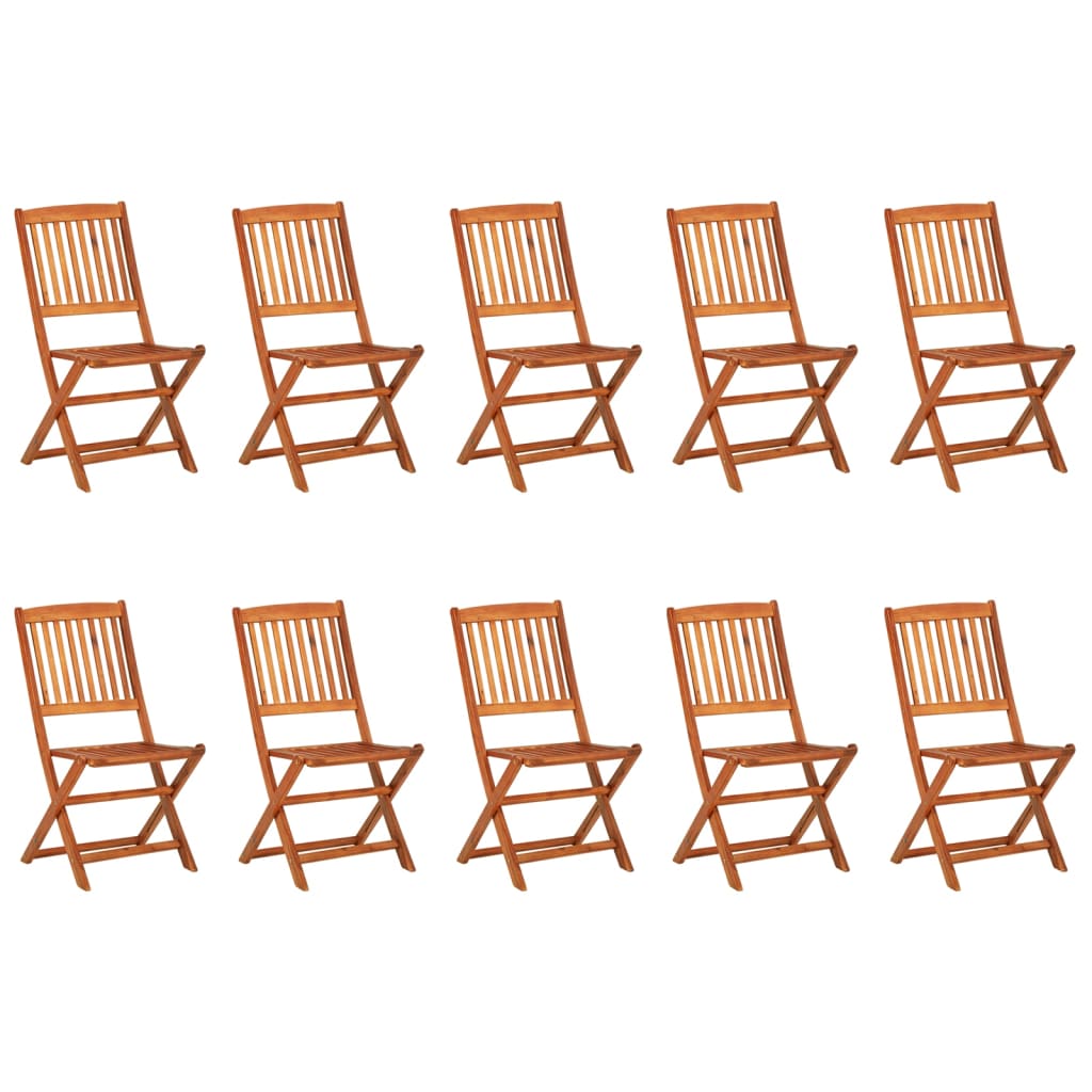 Set da Pranzo da Giardino 11 pz 280x90x75 cm Massello di Acacia | homemem39