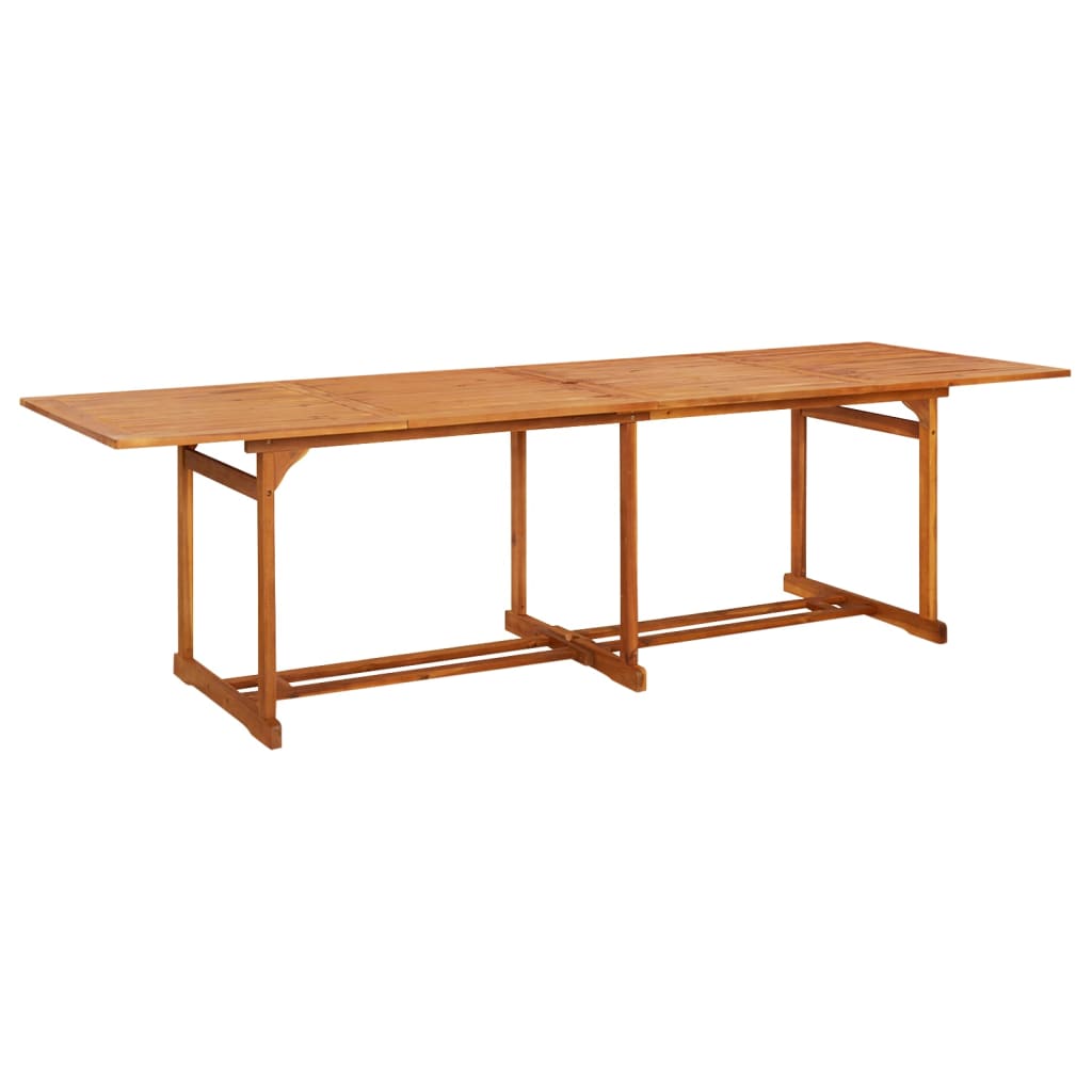 Set da Pranzo da Giardino 11 pz 280x90x75 cm Massello di Acacia | homemem39