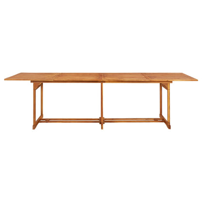 Set da Pranzo da Giardino 11 pz 280x90x75 cm Massello di Acacia | homemem39