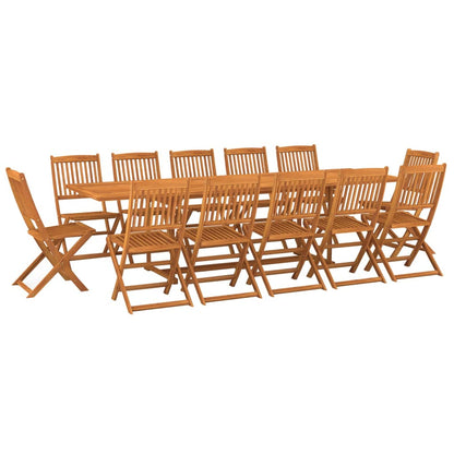 Set da Pranzo da Giardino 13 pz 280x90x75 cm Massello di Acacia | homemem39