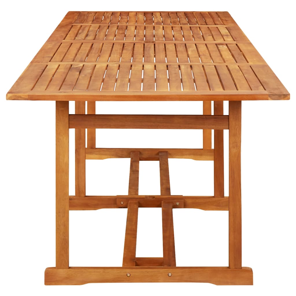 Set da Pranzo da Giardino 13 pz 280x90x75 cm Massello di Acacia | homemem39