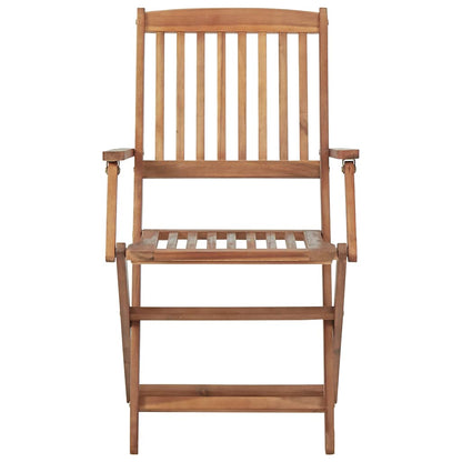 Set da Pranzo da Giardino 5 pz in Legno Massello di Acacia | homemem39