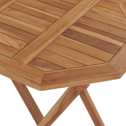 Set da Pranzo per Giardino 3 pz in Legno Massello di Teak