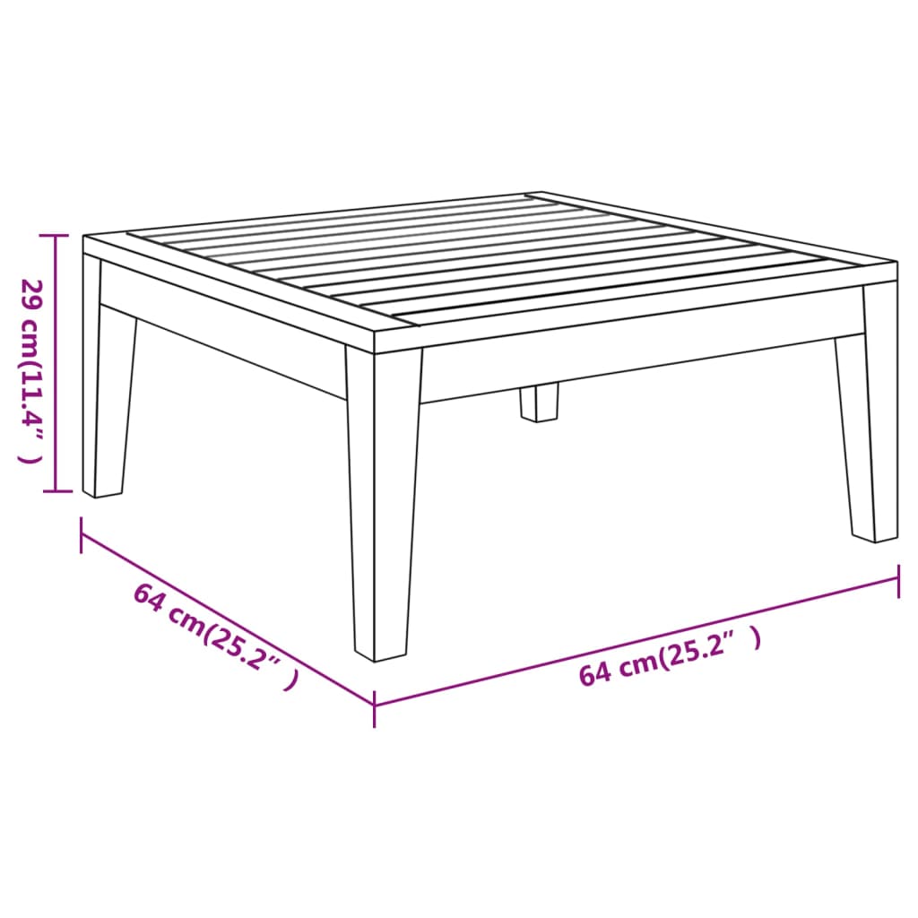 Set Divani Giardino 4 pz Cuscini Bianco Crema in Legno d'Acacia