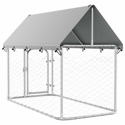 Gabbia per Cani da Esterno con Tetto 200x100x150 cm | homemem39