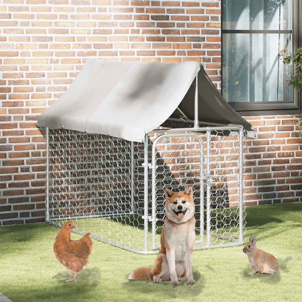 Gabbia per Cani da Esterno con Tetto 200x100x150 cm | homemem39