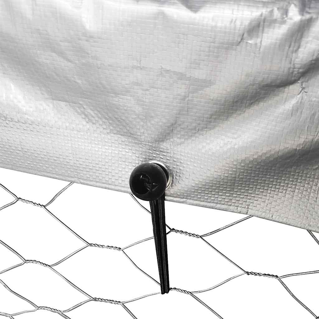 Gabbia per Cani da Esterno con Tetto 400x100x150 cm | homemem39