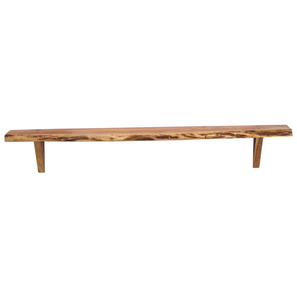 Mensole da Parete 2 pz 110x20x18 cm in Legno Massello di Acacia | homemem39