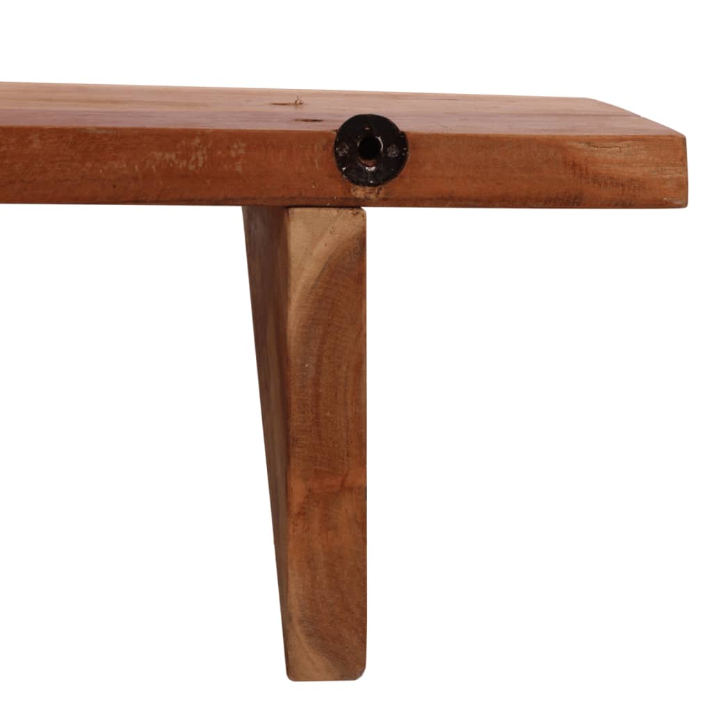Mensole da Parete 2 pz 110x20x18 cm in Legno Massello di Acacia | homemem39