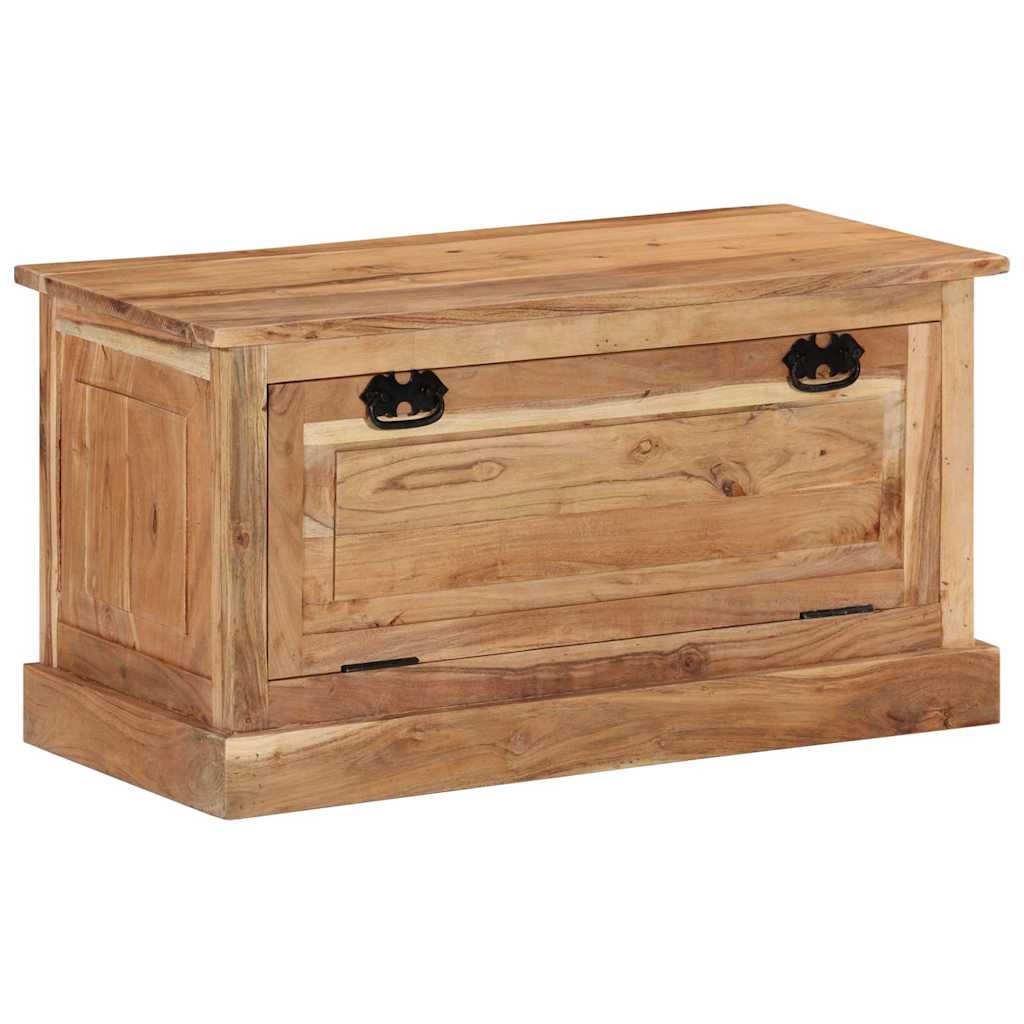 Panca con Scarpiera 85x40x45 cm in Legno Massello di Acacia