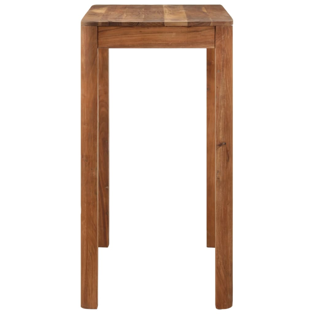 Tavolo da Bar in Legno Acacia con Finitura Ambra 110x55x106 cm | homemem39