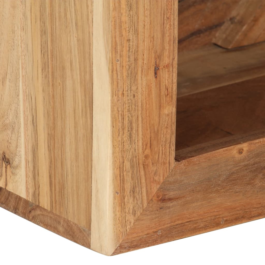 Sgabello 40 x 30 x 40 cm Legno Massello di Acacia - homemem39