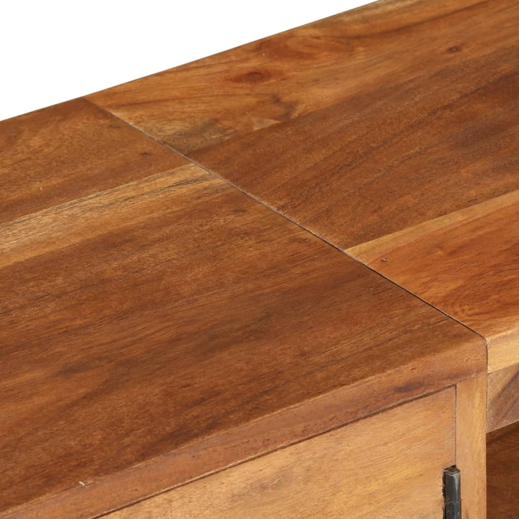 Mobile TV Massello di Acacia con Finitura Ambra 140x30x40 cm