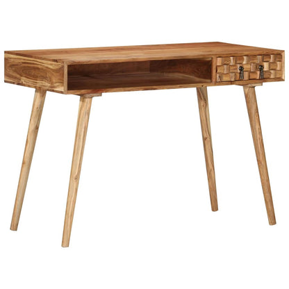 Scrivania 110x50x76 cm in Legno Massello di Acacia