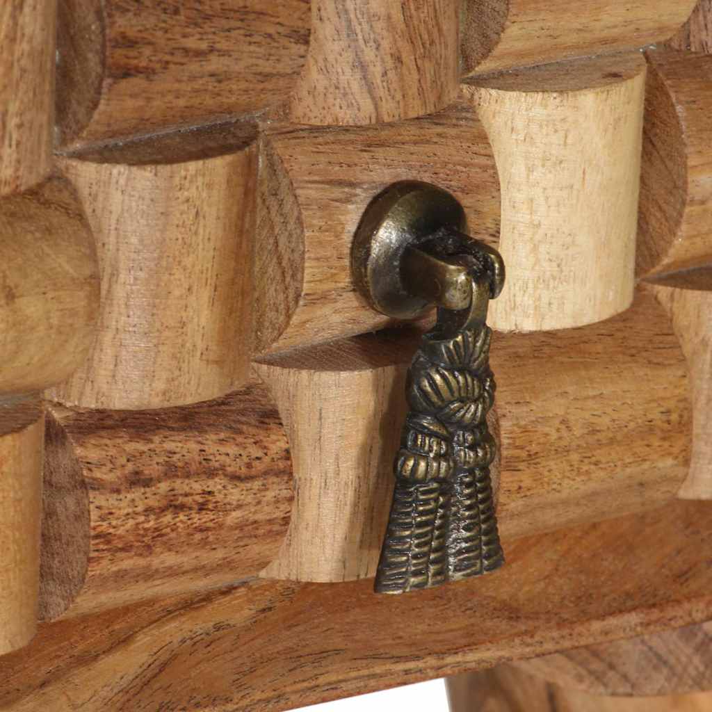 Scrivania 110x50x76 cm in Legno Massello di Acacia