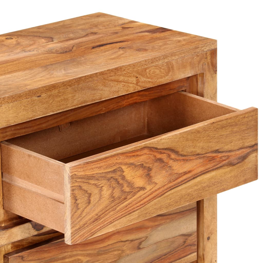 Cassettiera 60x33x75 cm in Legno Massello di Acacia | homemem39