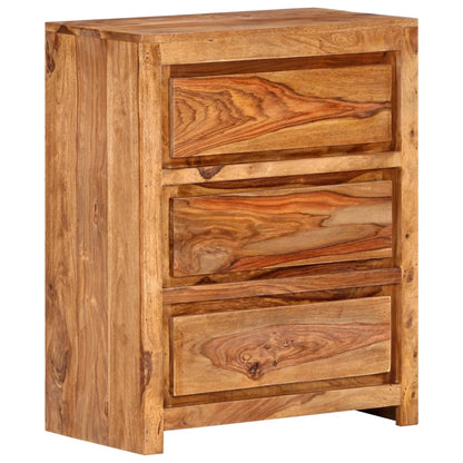 Cassettiera 60x33x75 cm in Legno Massello di Acacia | homemem39