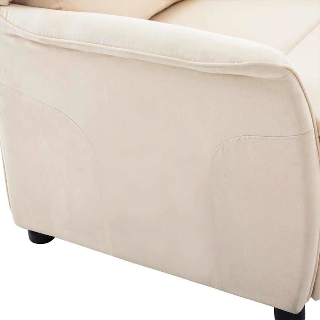 Poltrona reclinabile Crema 66.5 x 94 x 101.5 cm Poliestere