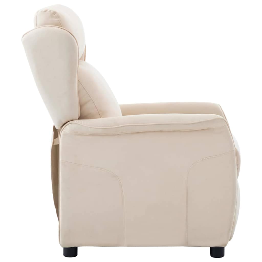 Poltrona reclinabile Crema 66.5 x 94 x 101.5 cm Poliestere