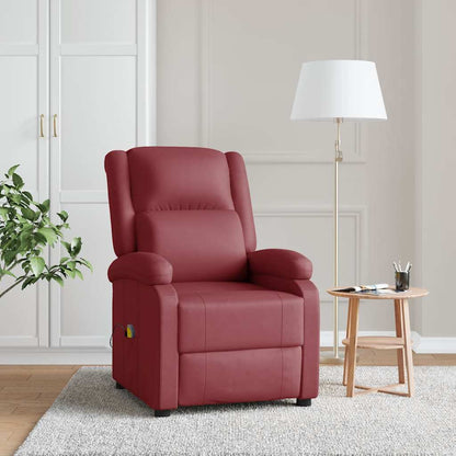Poltrona Massaggiante Rosso Vino