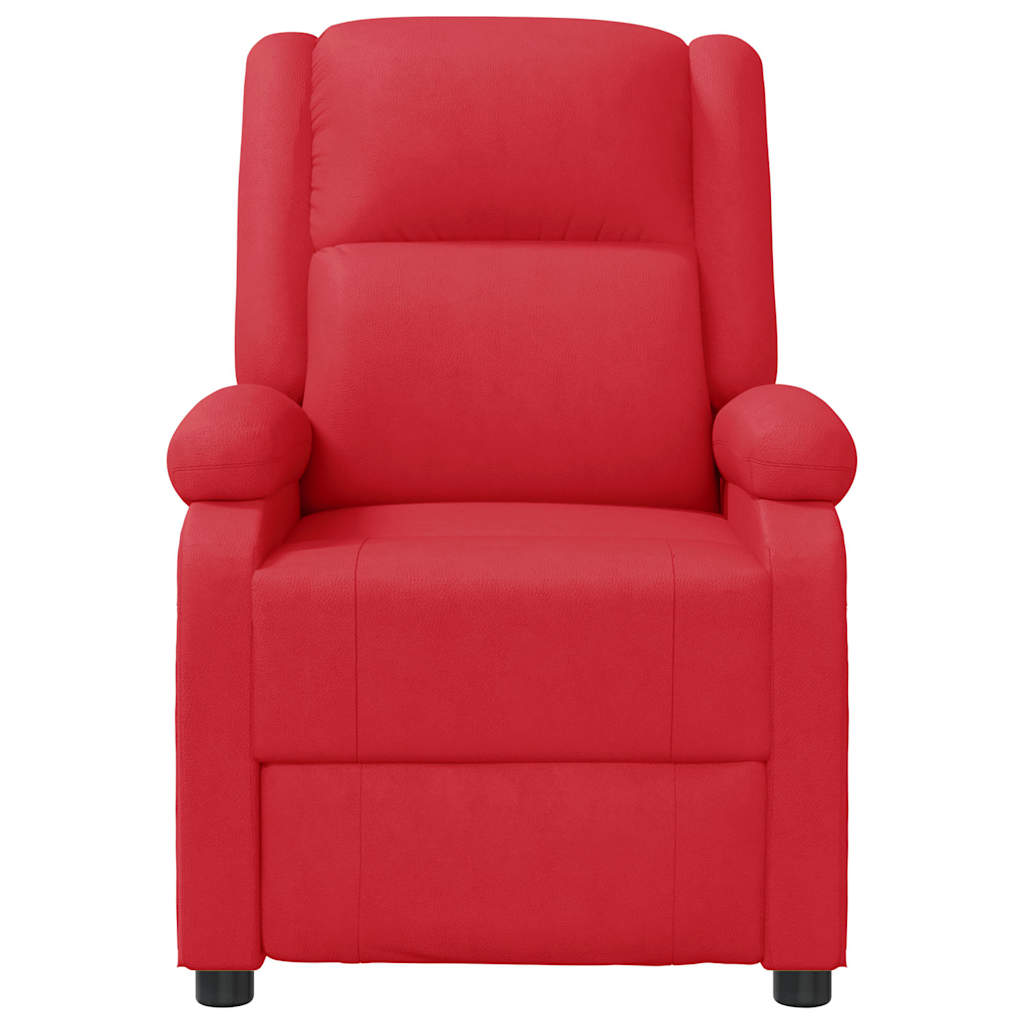 Poltrona Massaggiante Rossa in Similpelle | homemem39
