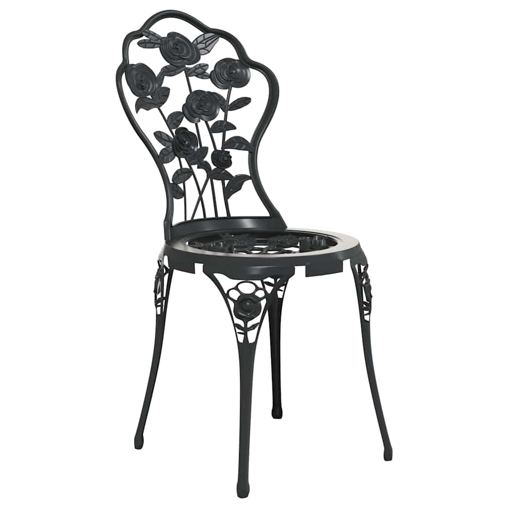Set da Bistrot 3 pz in Alluminio Pressofuso Nero | homemem39