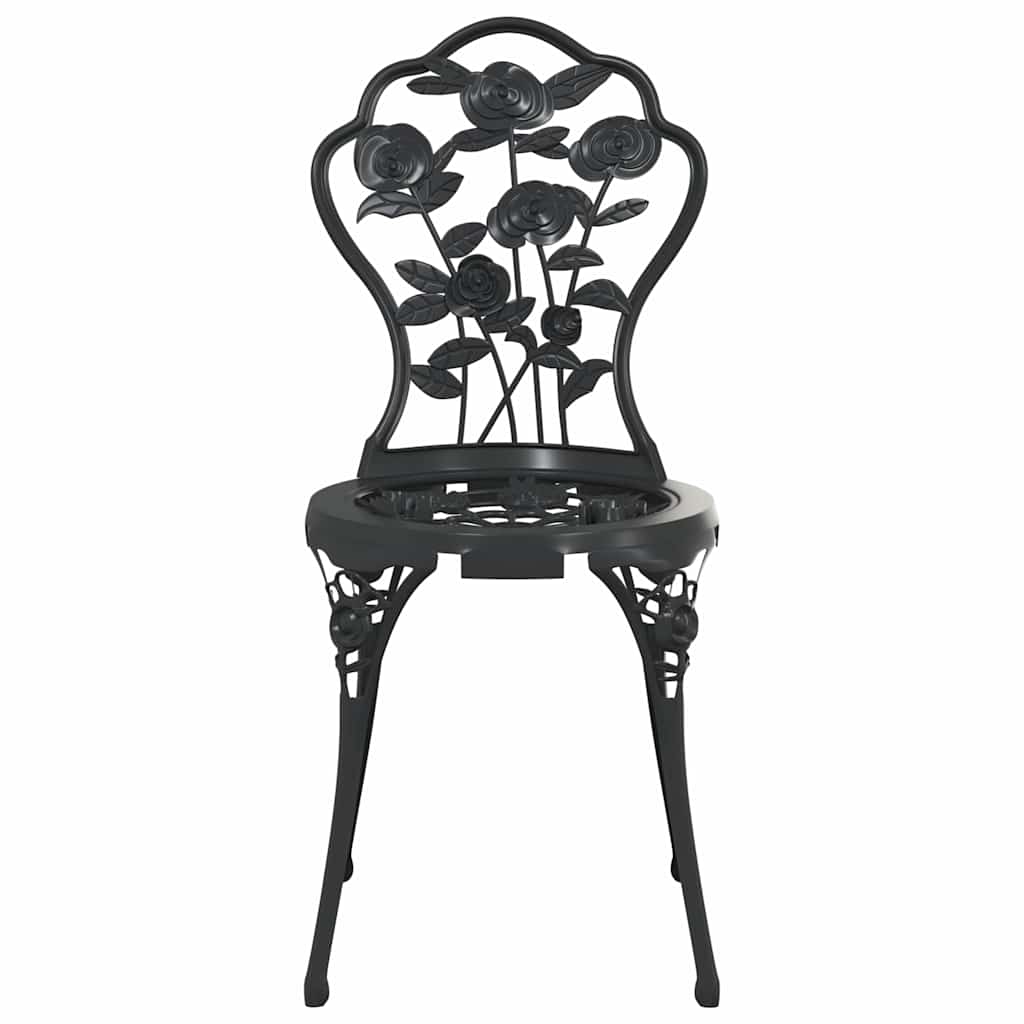 Set da Bistrot 3 pz in Alluminio Pressofuso Nero | homemem39