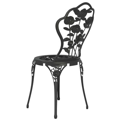 Set da Bistrot 3 pz in Alluminio Pressofuso Nero | homemem39