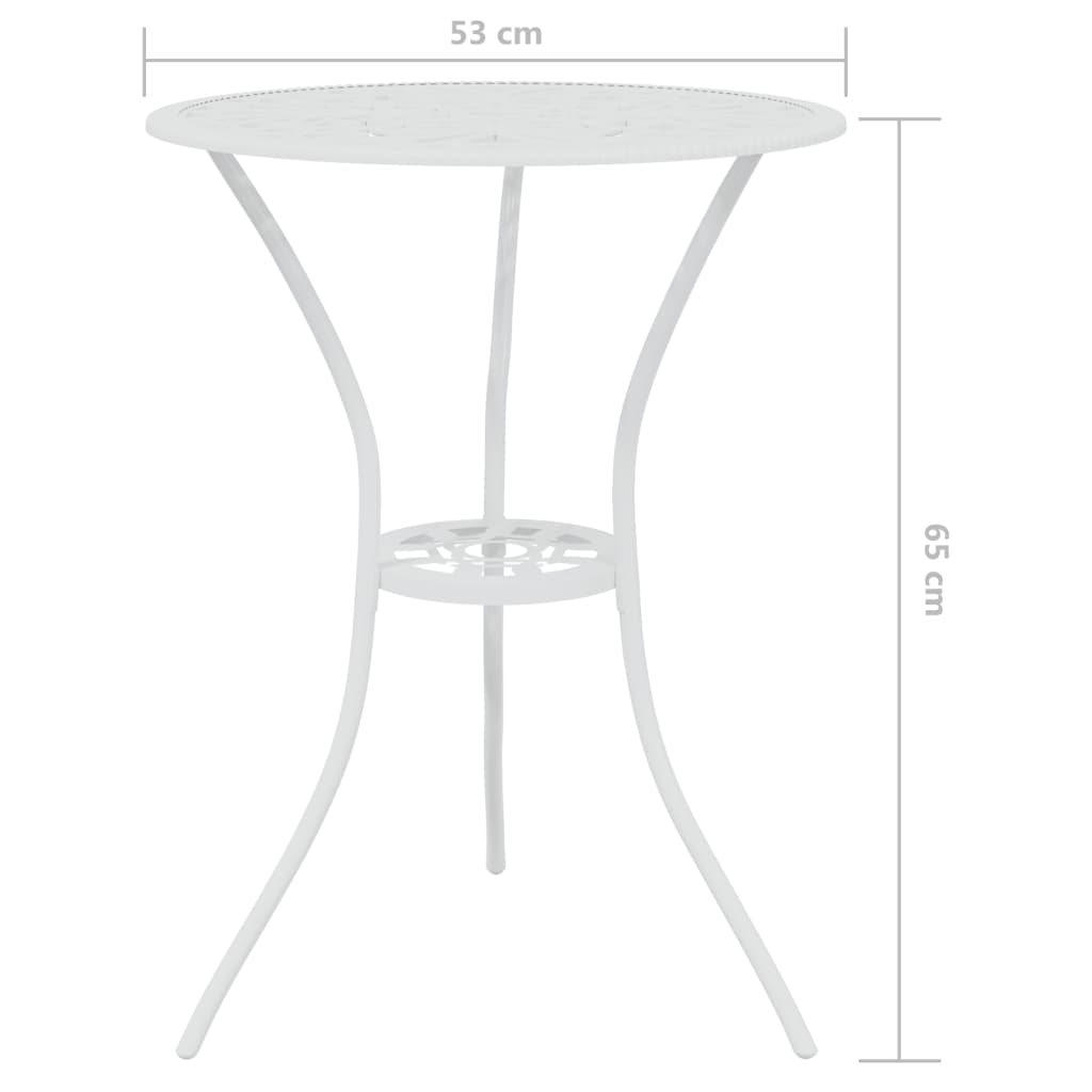 Set da Bar 3 pz in Alluminio Pressofuso Bianco