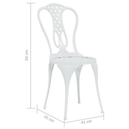 Set da Bar 3 pz in Alluminio Pressofuso Bianco