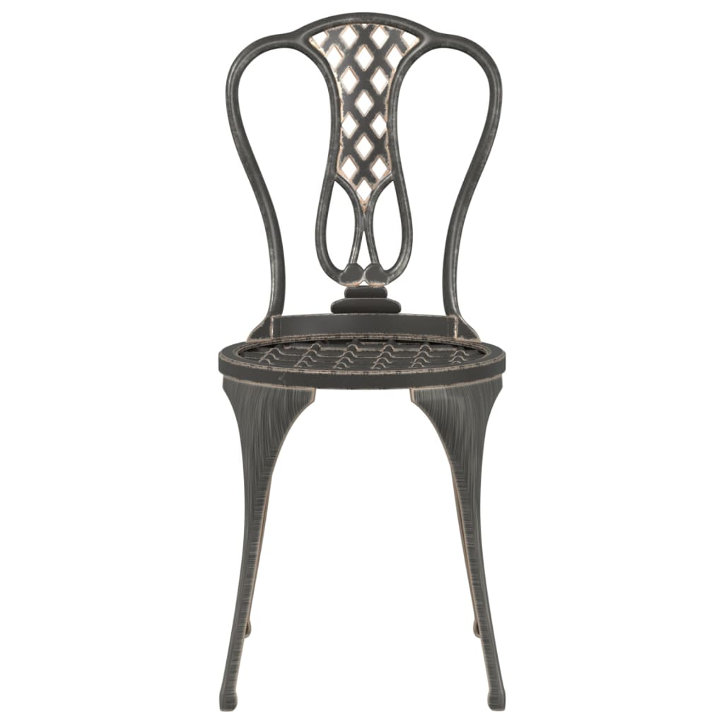 Set da Bistrot 3 pz in Alluminio Pressofuso Bronzo