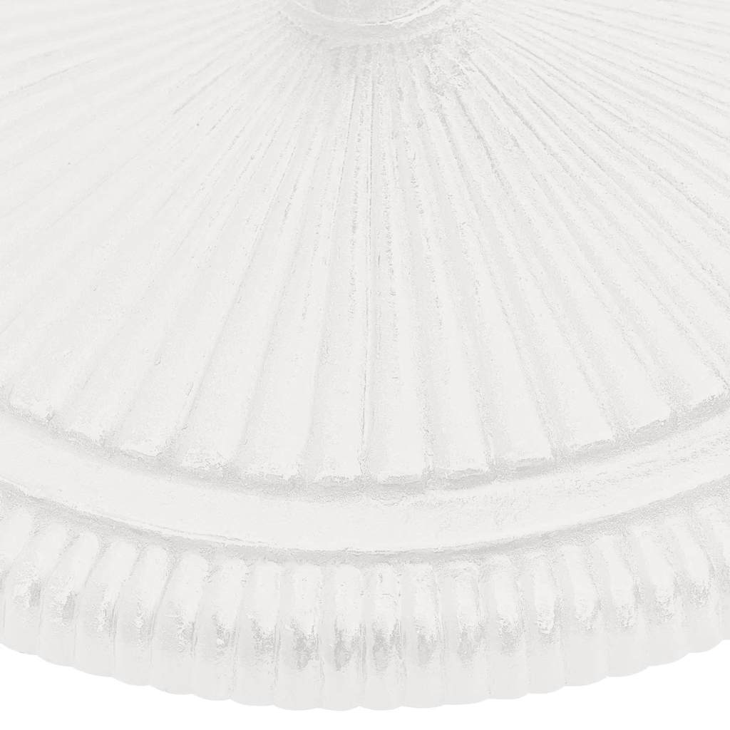 Base per Ombrellone Bianca 45x45x30 cm in Ghisa - homemem39