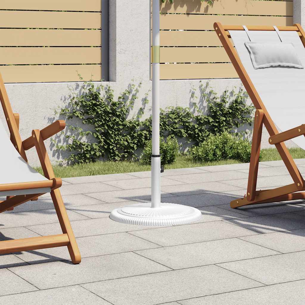 Base per Ombrellone Bianca 45x45x30 cm in Ghisa - homemem39