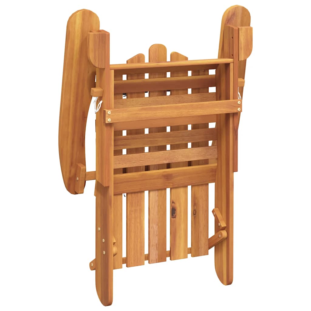 Sedia da Giardino Adirondack con Poggiapiedi Massello di Acacia | homemem39