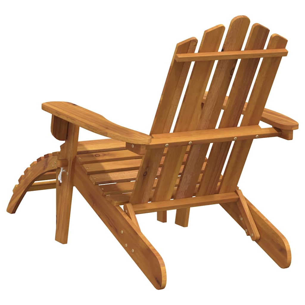 Sedia da Giardino Adirondack con Poggiapiedi Massello di Acacia | homemem39