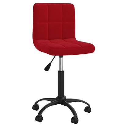 Swivel Dining Chairs 4 pcs Wine Red Velvet