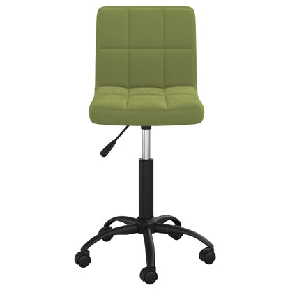 Sedia da Pranzo Girevole Verde Chiaro in Velluto | homemem39