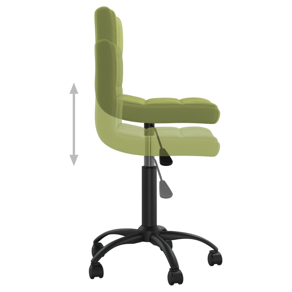 Sedia da Pranzo Girevole Verde Chiaro in Velluto | homemem39