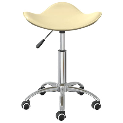 Sedia da Pranzo Girevole Crema in Similpelle