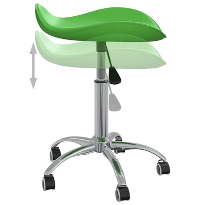 Sedia da Pranzo Girevole Verde in Similpelle | homemem39
