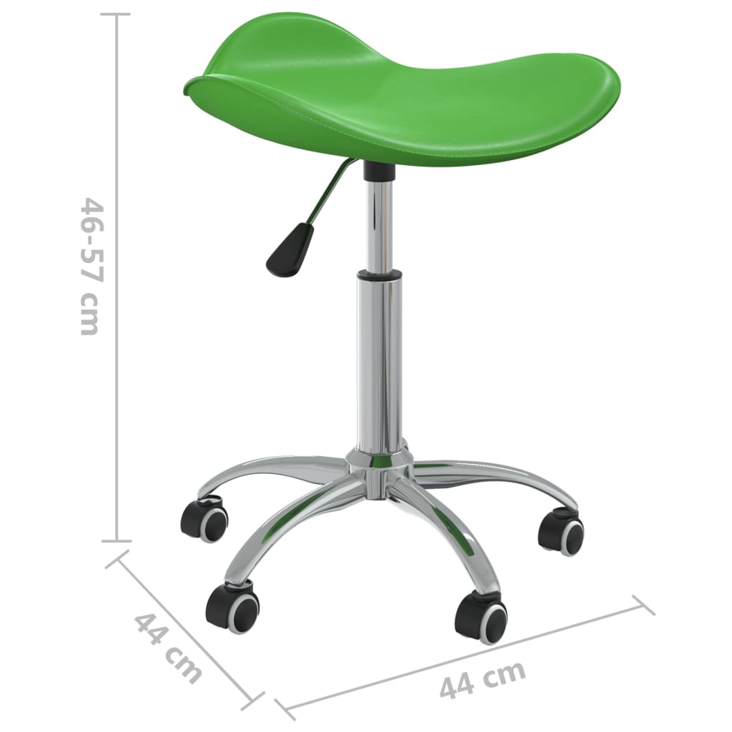 Sedia da Pranzo Girevole Verde in Similpelle | homemem39
