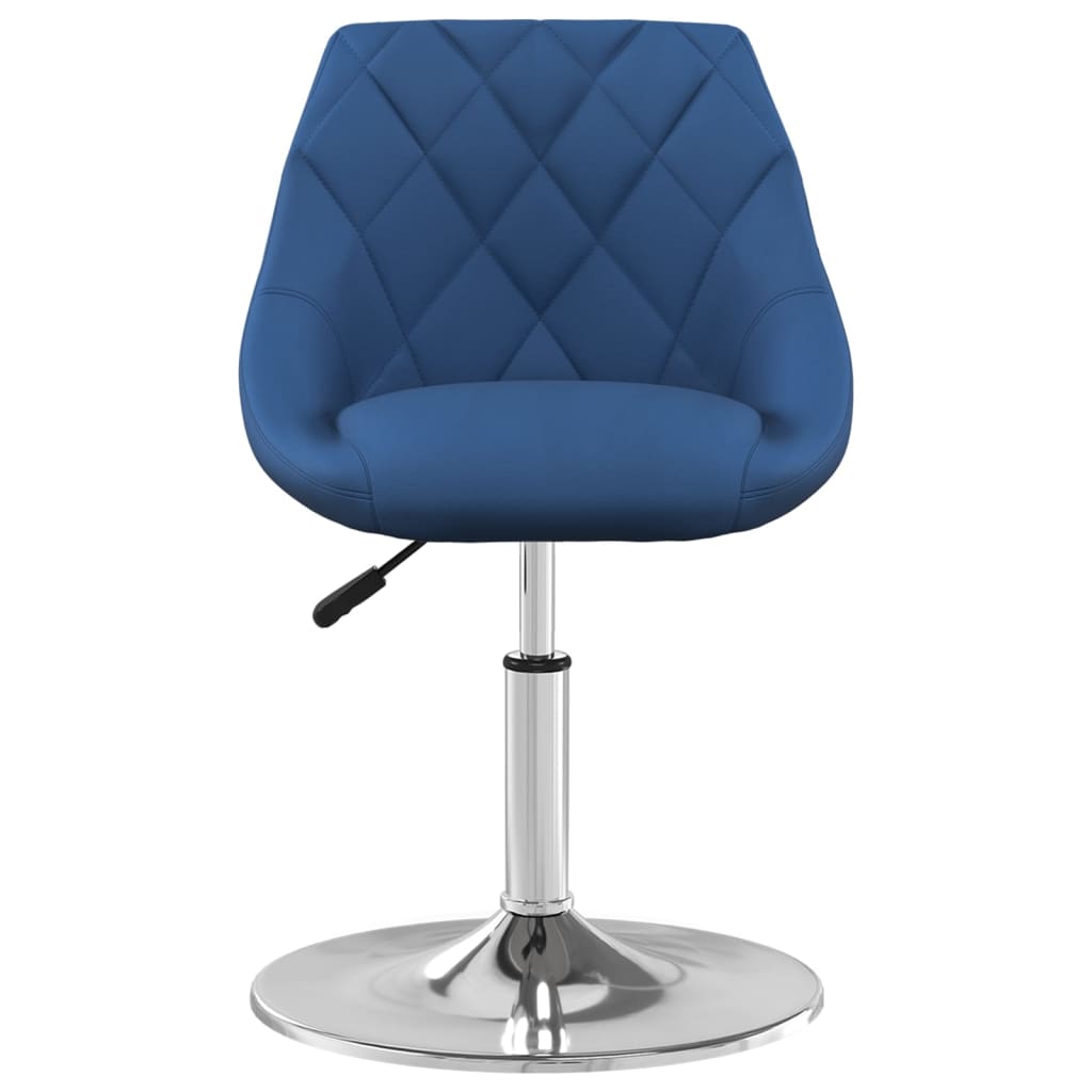 Sedie da Pranzo Girevoli 4 pz Blu in Velluto | homemem39