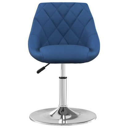 Sedie da Pranzo Girevoli 4 pz Blu in Velluto | homemem39